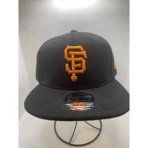 New Era San Francisco Giants MLB Black 9FIFTY Snapback Cap 950 Adjustable Hat